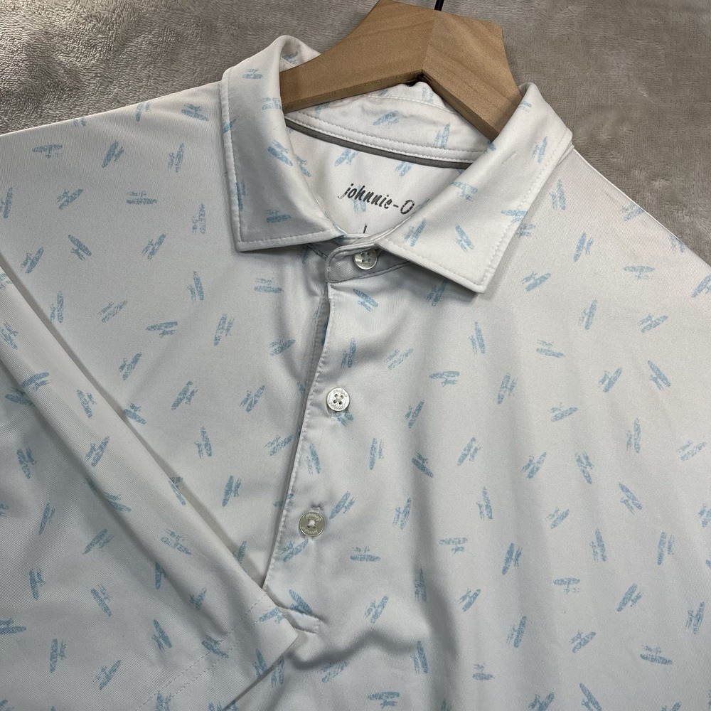Vineyard Vines‎ Polo Shirt Mens L Geometric Performance Golf Casual Preppy